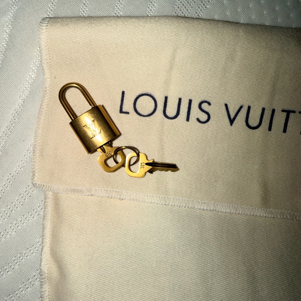 Louis Vuitton Gold Padlock with Keys 🔐 #315 DUSTBAG NOT INCLUDED